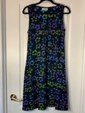 Lotus Traders Floral Summer Dress Small Sleeveless Lightweight Boho Resort Style
